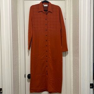 Misty Lane Vintage Orange Maxi Dress